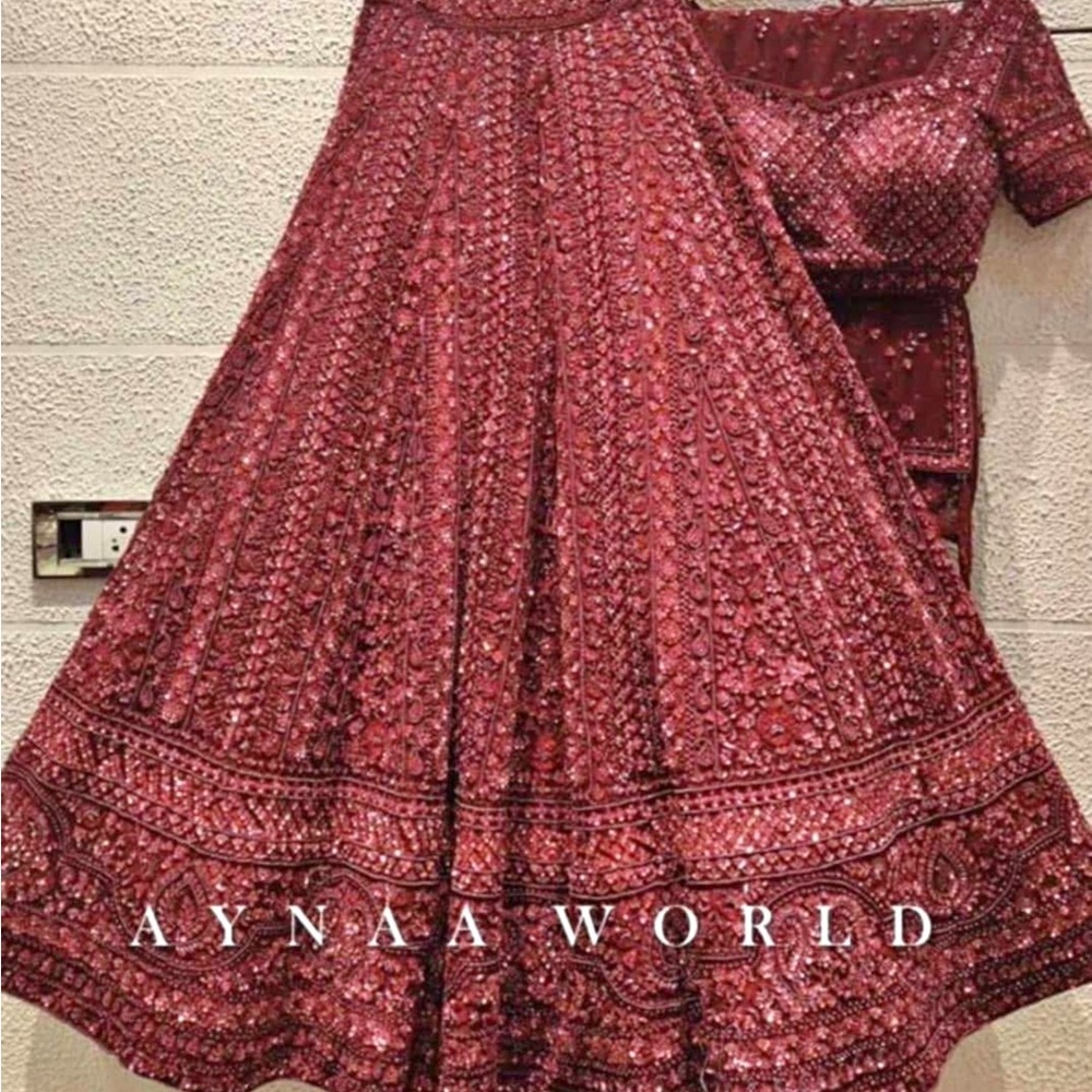 Ethnic Indian Wear Maroon A-Line Skirt top lopata red so beautiful sell 5 of the